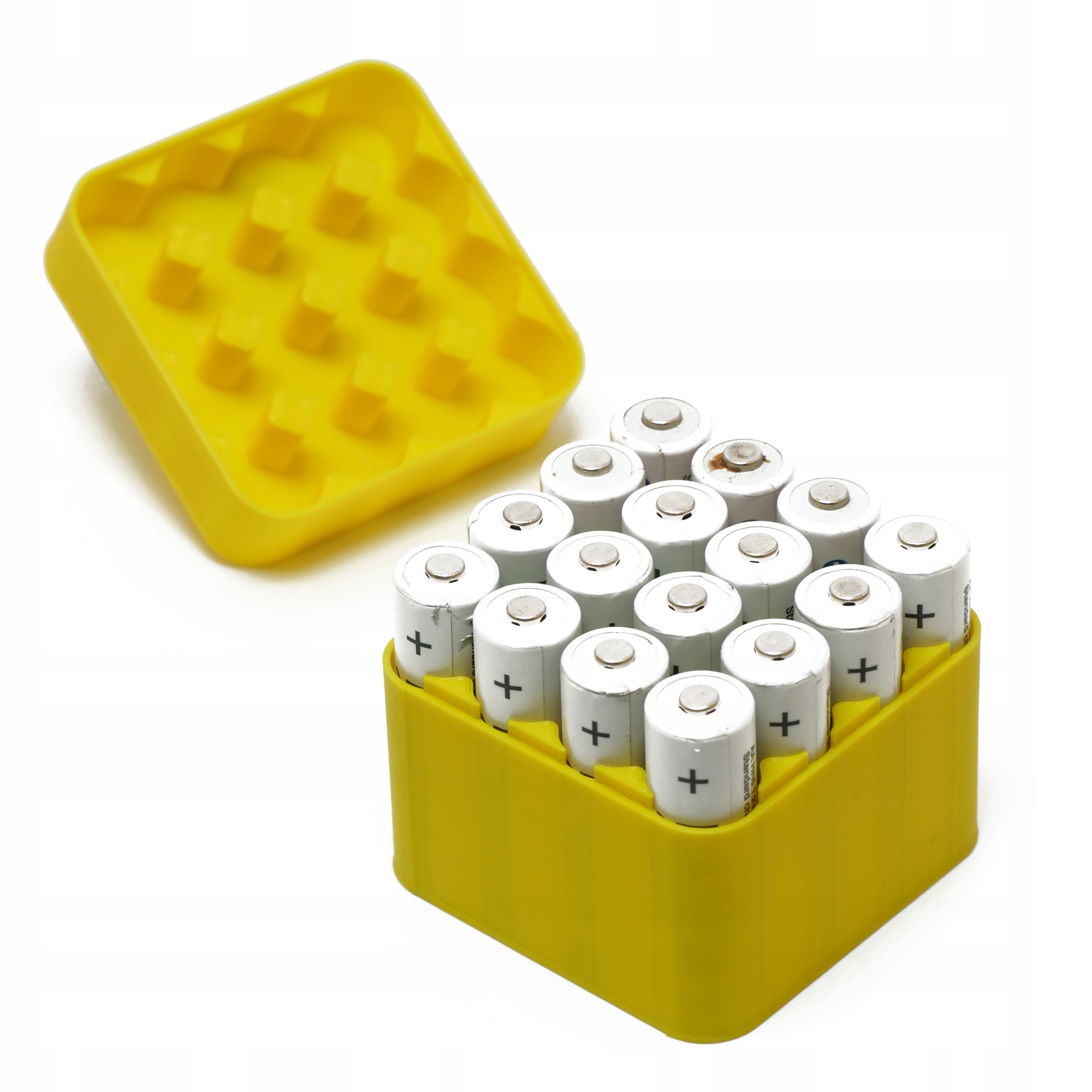 Organizer na baterie, pudełko, pojemnik 16 x AA R6 Model 16_AA_Yellow