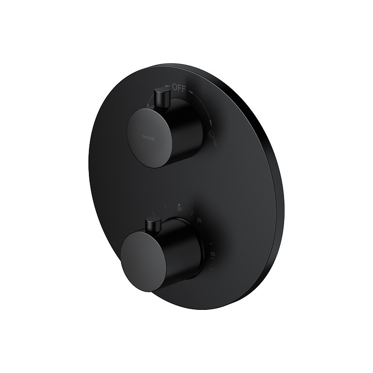 Termostatická Batéria Do Vane/sprchy Zen S Telom, Čierna (S951-567)