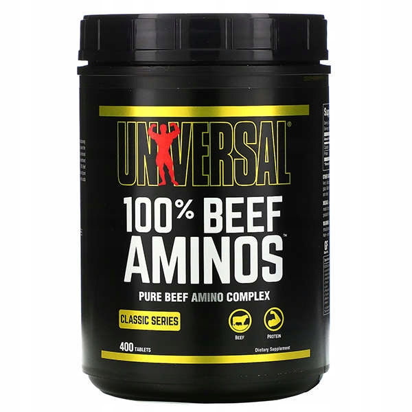 UNIVERSAL 100% Beef Amino 400 tab Aminokwasy Wołowe BCAA Regeneracja — 6