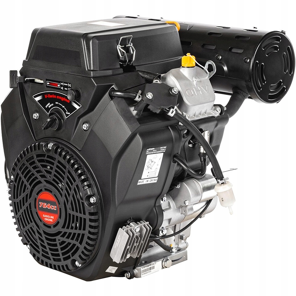 Silnik Loncin LC2V80FD-A wał poziomy 25,4 mm 80 mm 2 V-Twin elekt rozruch