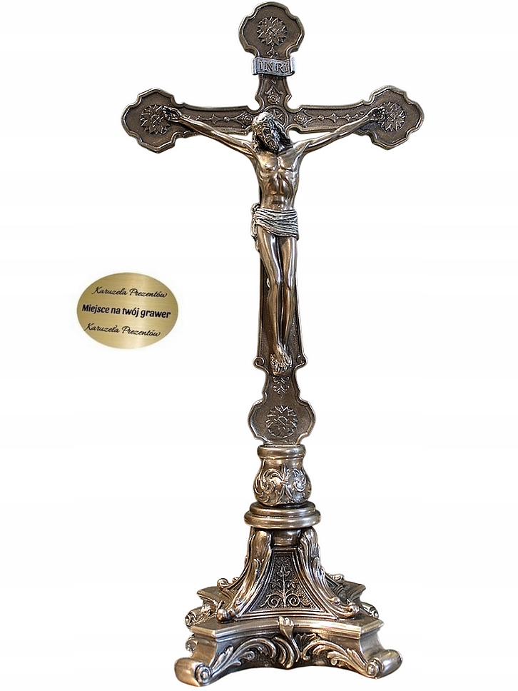 Barokový Krížik Ježiš Na Kríži Na Oltár Ako Darček Pre Kňaza Vikara