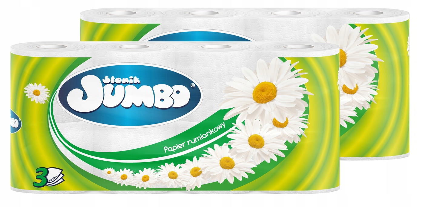 

Papier toaletowy biały Jumbo rumiankowy 3w 16rolek