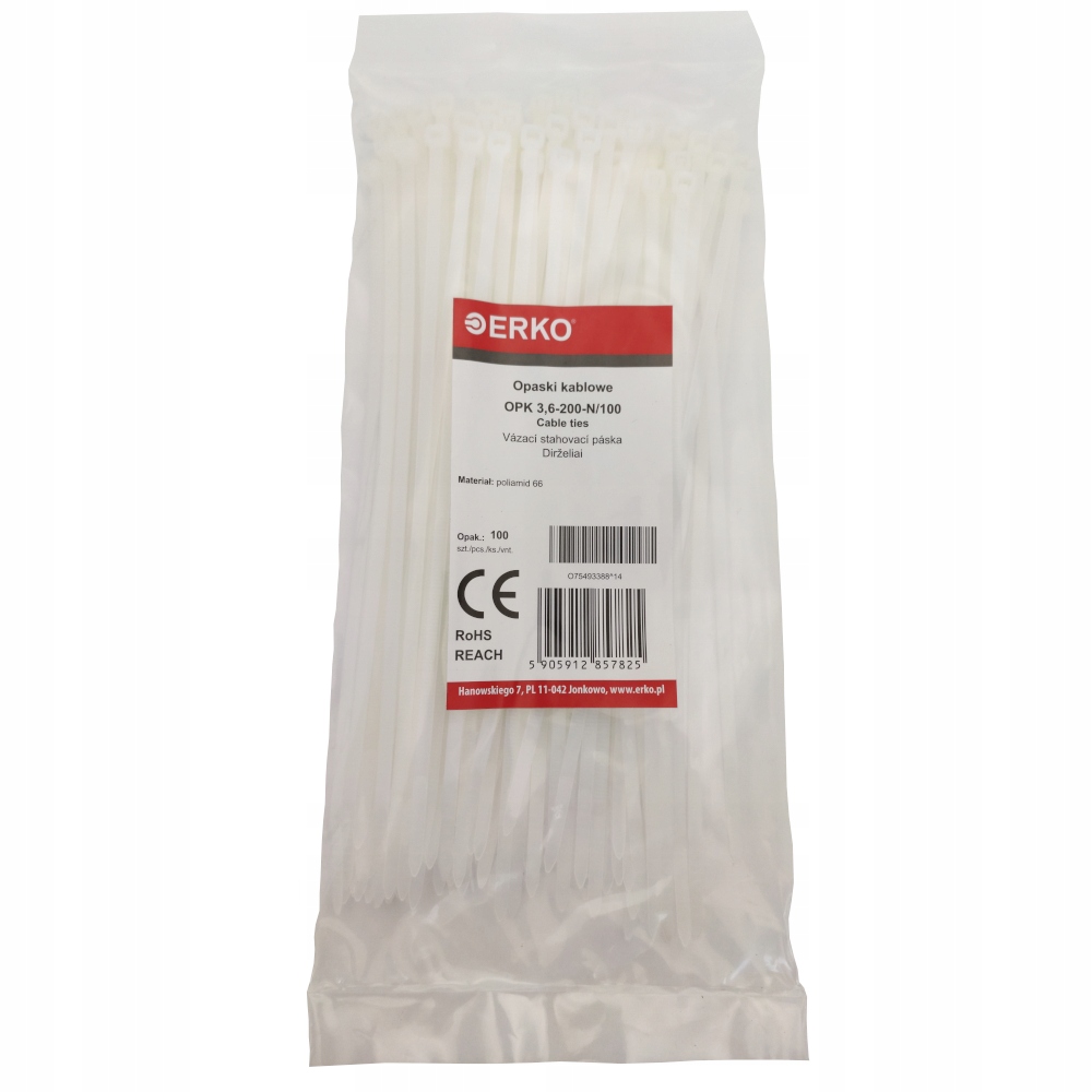 

Opaska Kablowa 3,6x200 Naturalna Polski Produkt