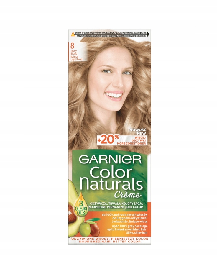 

Farba do włosów Garnier Color Jasny Blond 8