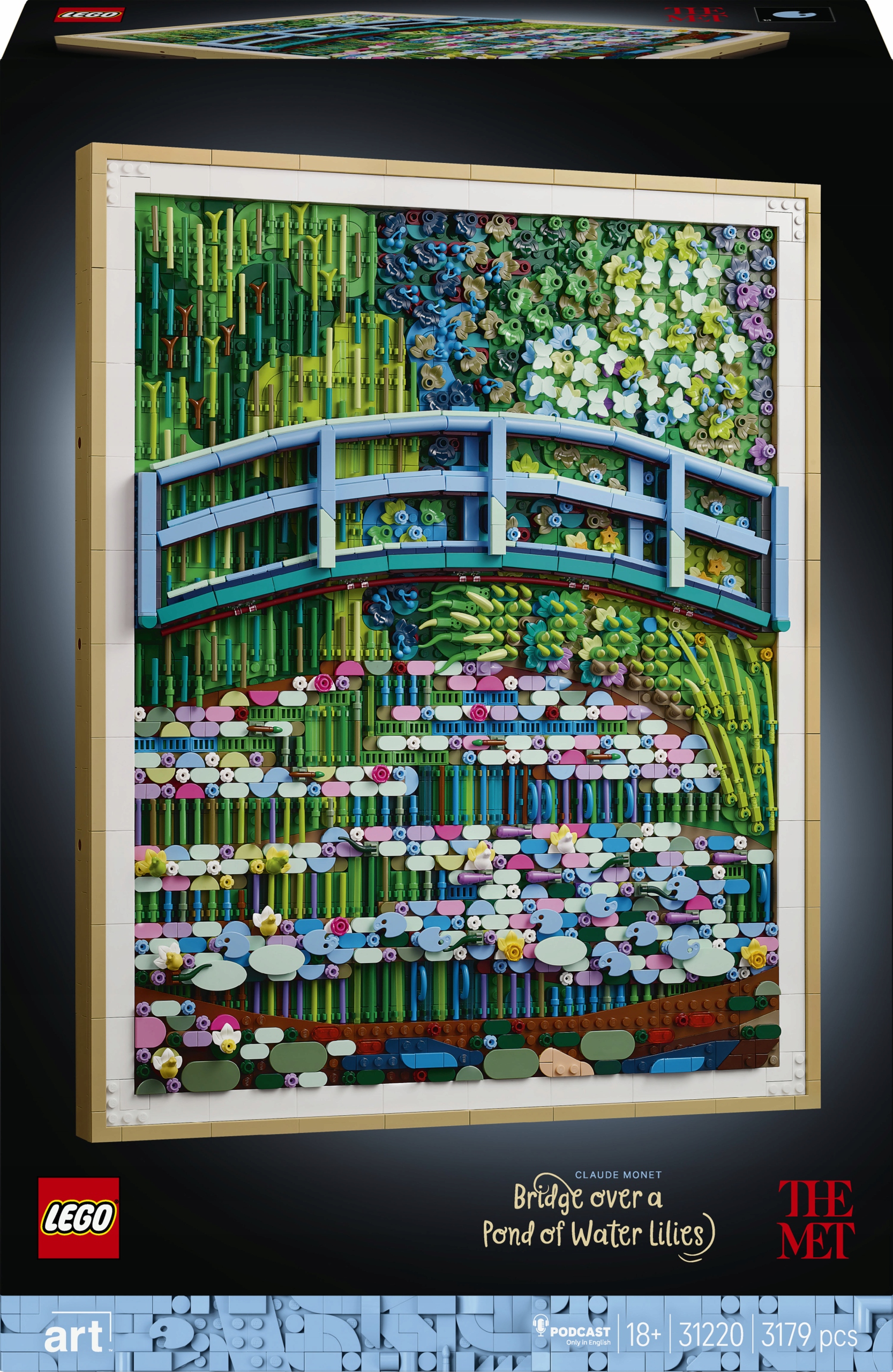 Lego Art Claude Monet Most nad stawem z liliami wodnymi 31220