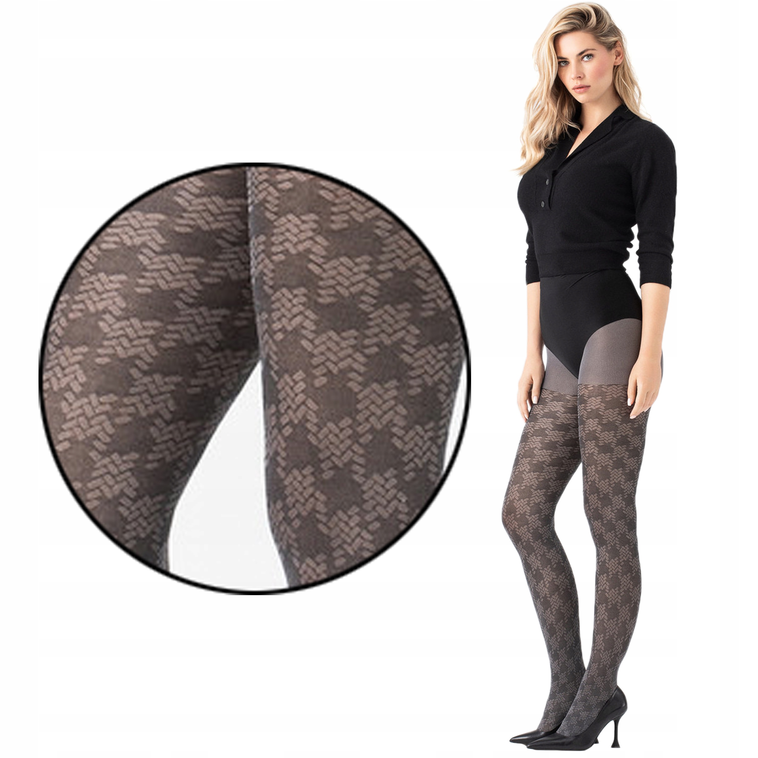

Fiore grube rajstopy Fashion Lover 40 den 3-M