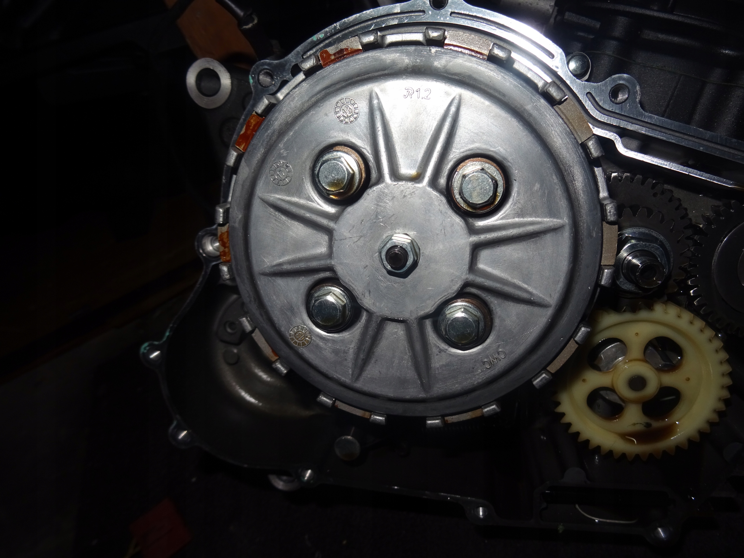 1242213389 - Yamaha YS 125 18R сцепления корзина диски как новый