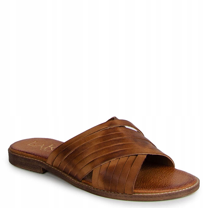 Laroni 3682 Hnědé Kožené Nazouváky 40