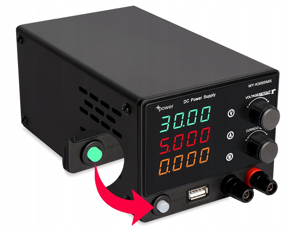 Zasilacz laboratoryjny +POWER 30V 5A ENKODERY Kod producenta MY-K3005MS