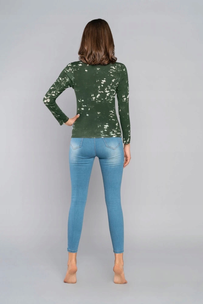 Italian Fashion MARMUREK PÓŁGOLF DAMSKI DŁUGI RĘKAW ZIELONY ROZMIAR XS Marka Italian Fashion