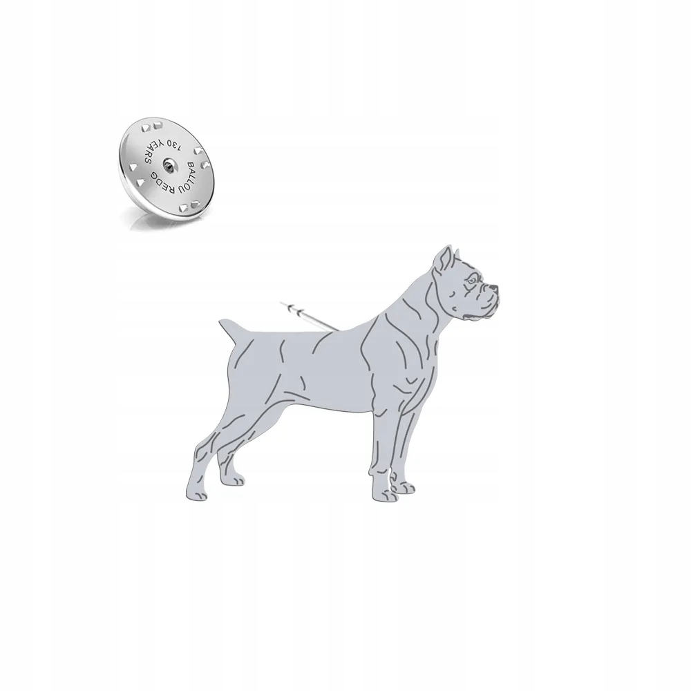 Odznak s pejskem Cane Corso 925 Šperky Dárek Dedikace Bonus