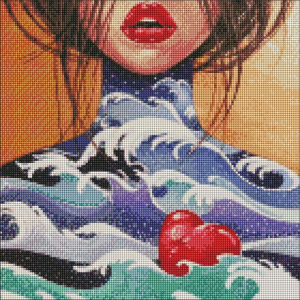 Diamantová mozaika Srdce oceánu 40x40cm