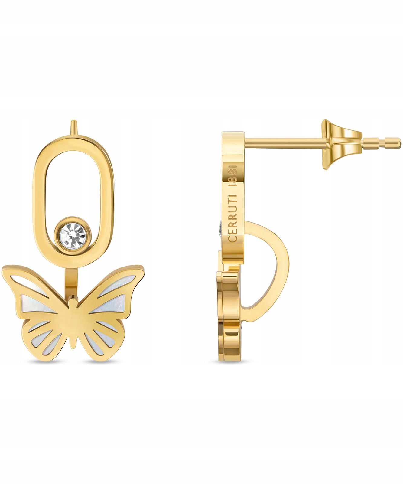 Náušnice Cerruti 1881 Luxury Crr Butterfly