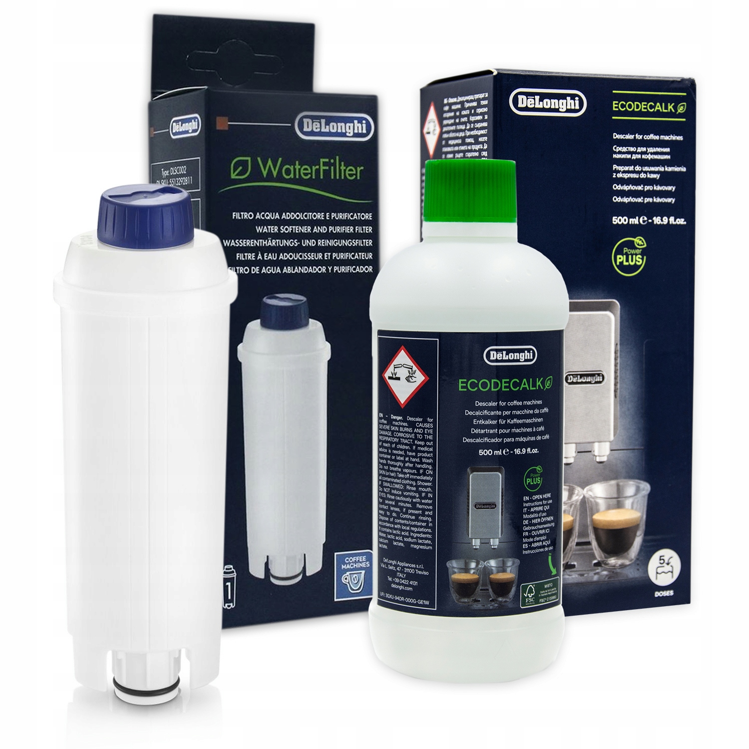 Filtr Do Ekspresu Delonghi DLSC002 Odkamieniacz EcoDecalk 500ml