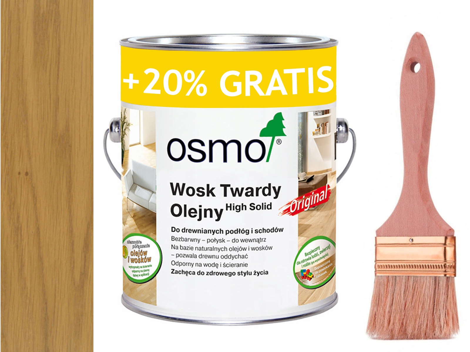

Osmo 3065 wosk twardy olej 3 L Bezbarwny Półmat