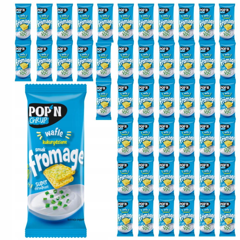 Pop'n Kukuřičné oplatky Fromage 22 g x 48 (karton)