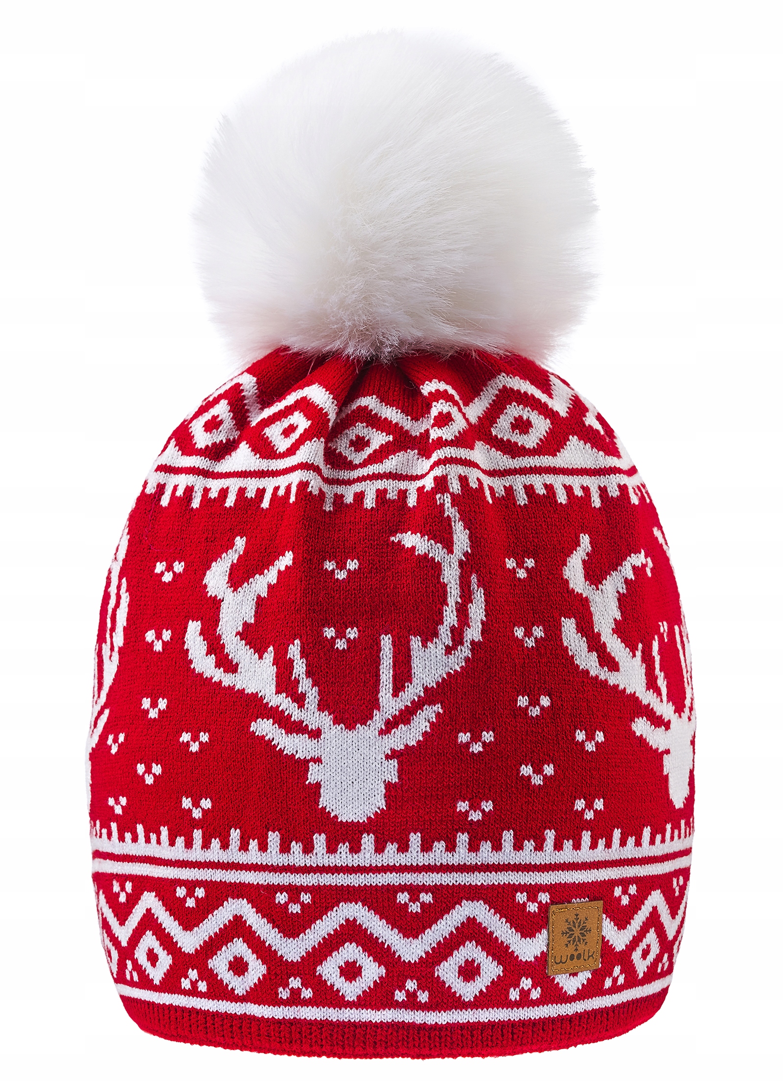 

Zimowa Czapka Ciepła pompon i polar Woolk Santa