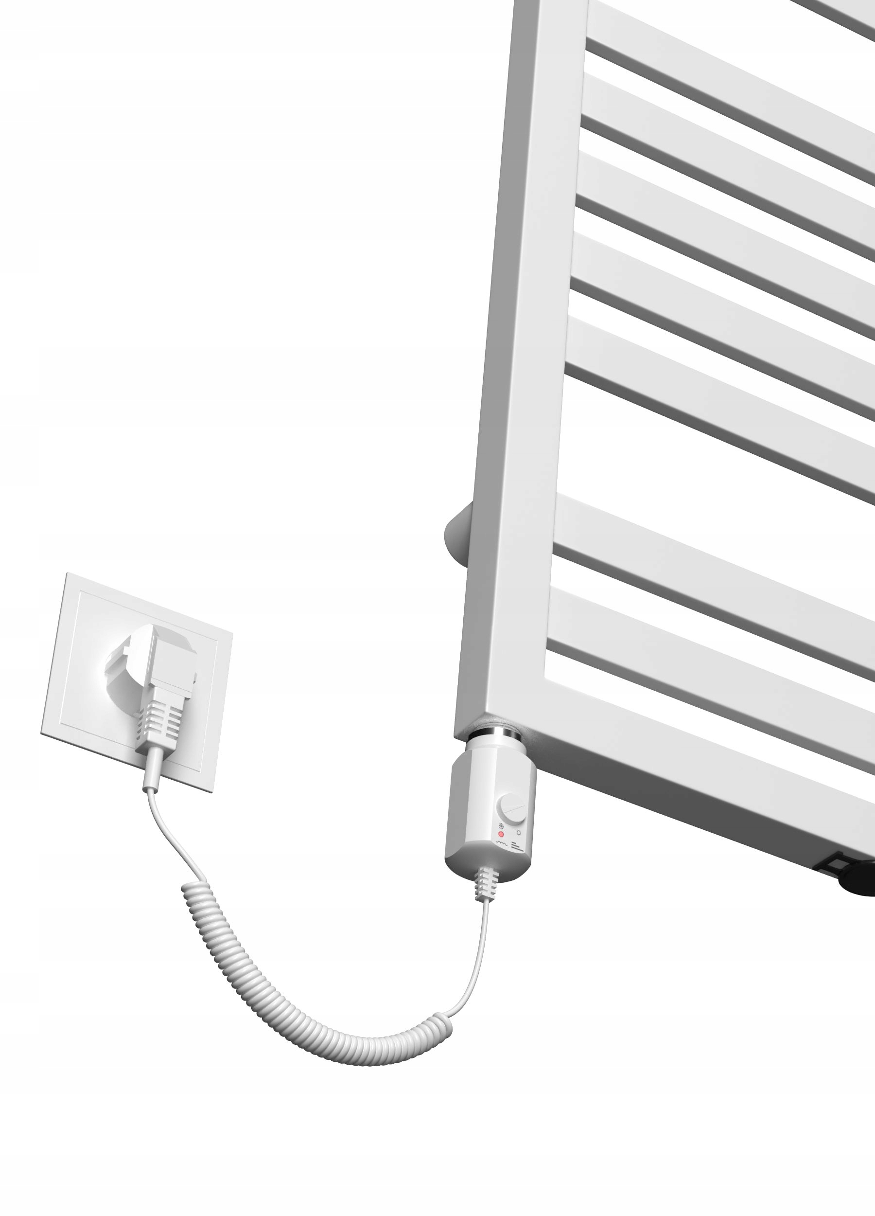 Elektrický ohřívač Pro 1280x530 Bílý Lesk ohřívač 600 W