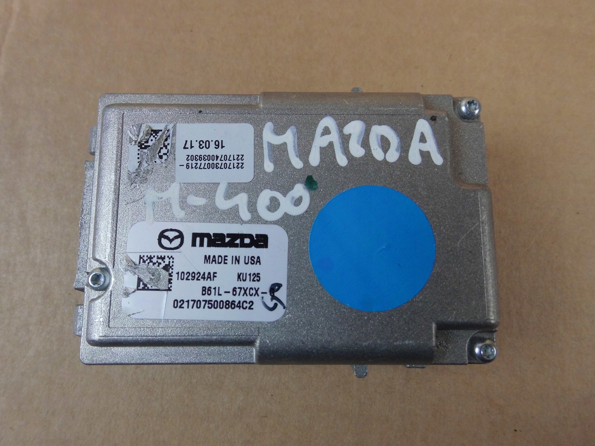 Mazda CX5 II KF radar sensor kamera windows czolowej B61L67XCXR