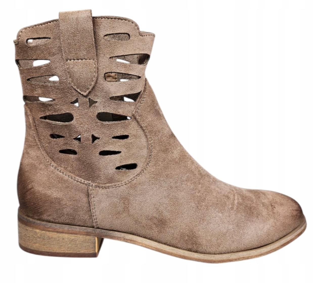 Potocki Kotníkové Boty Plochý Podpatek 25-12558BR Hnědé vel. 37