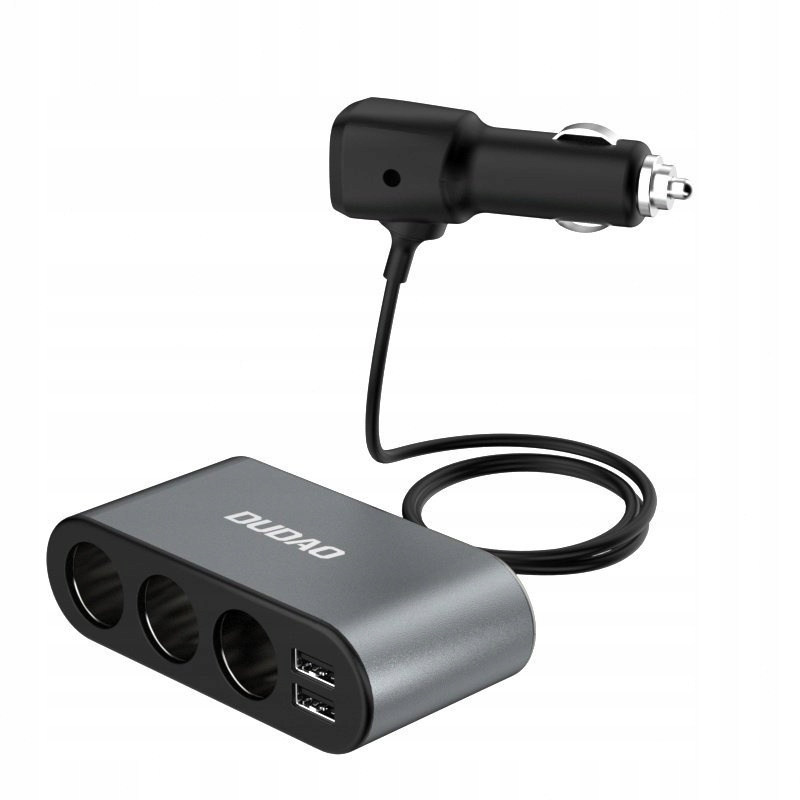 DUDAO SZYBKA ŁADOWARKA SAMOCHODOWA 2xUSB ROZDZIELACZ GNIAZDKA ZAPALNICZKI Kod producenta R1Pro black