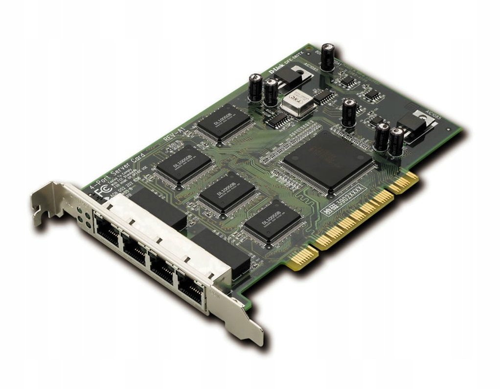 KARTA SIECIOWA D-LINK 4x10/100Mb RJ-45 PCI DFE-580