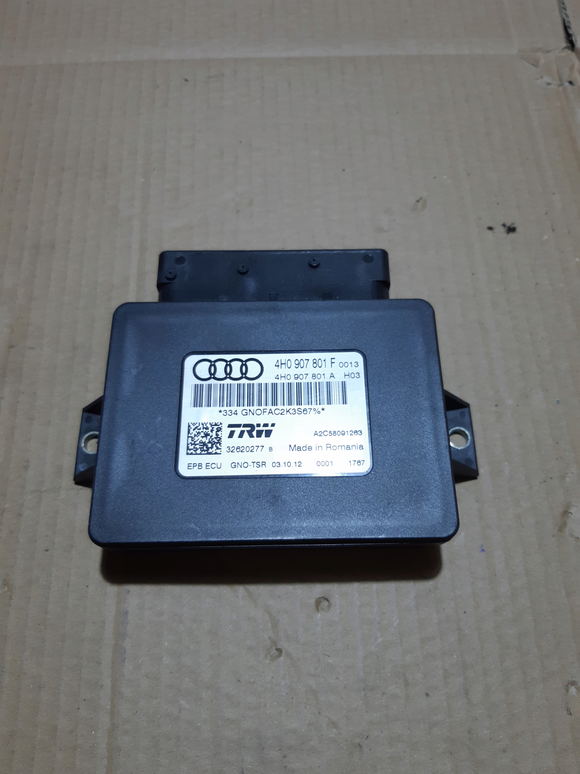 AUDI A6 C7 A8 D4 module control unit electric brake 4H0907801F