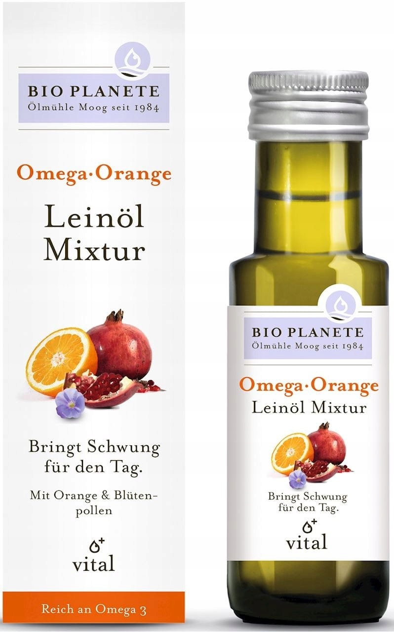 Levně Omega Orange – směs s lněným olejem (pomeranč a květový pyl) Bio
