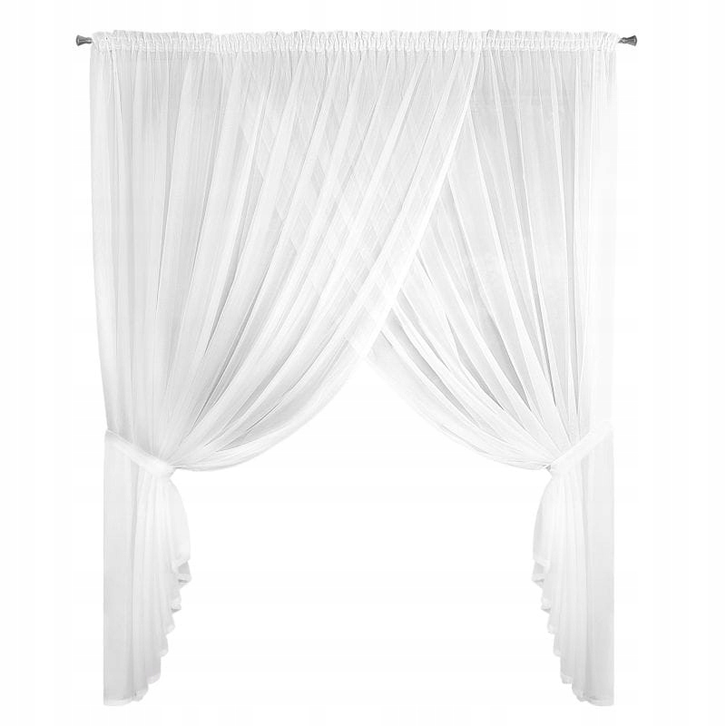 

Firana gotowa na taśmie 400x150 Emporio biała