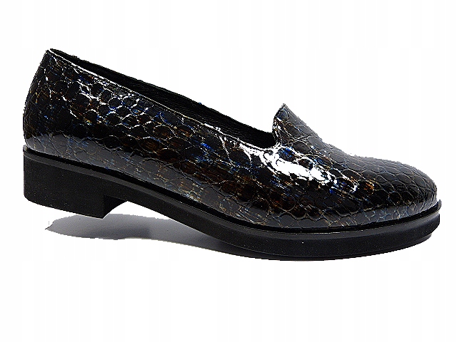 Polobotky lordsy dámské kůže croco lehké pohodlné elegantní boty Sala 37