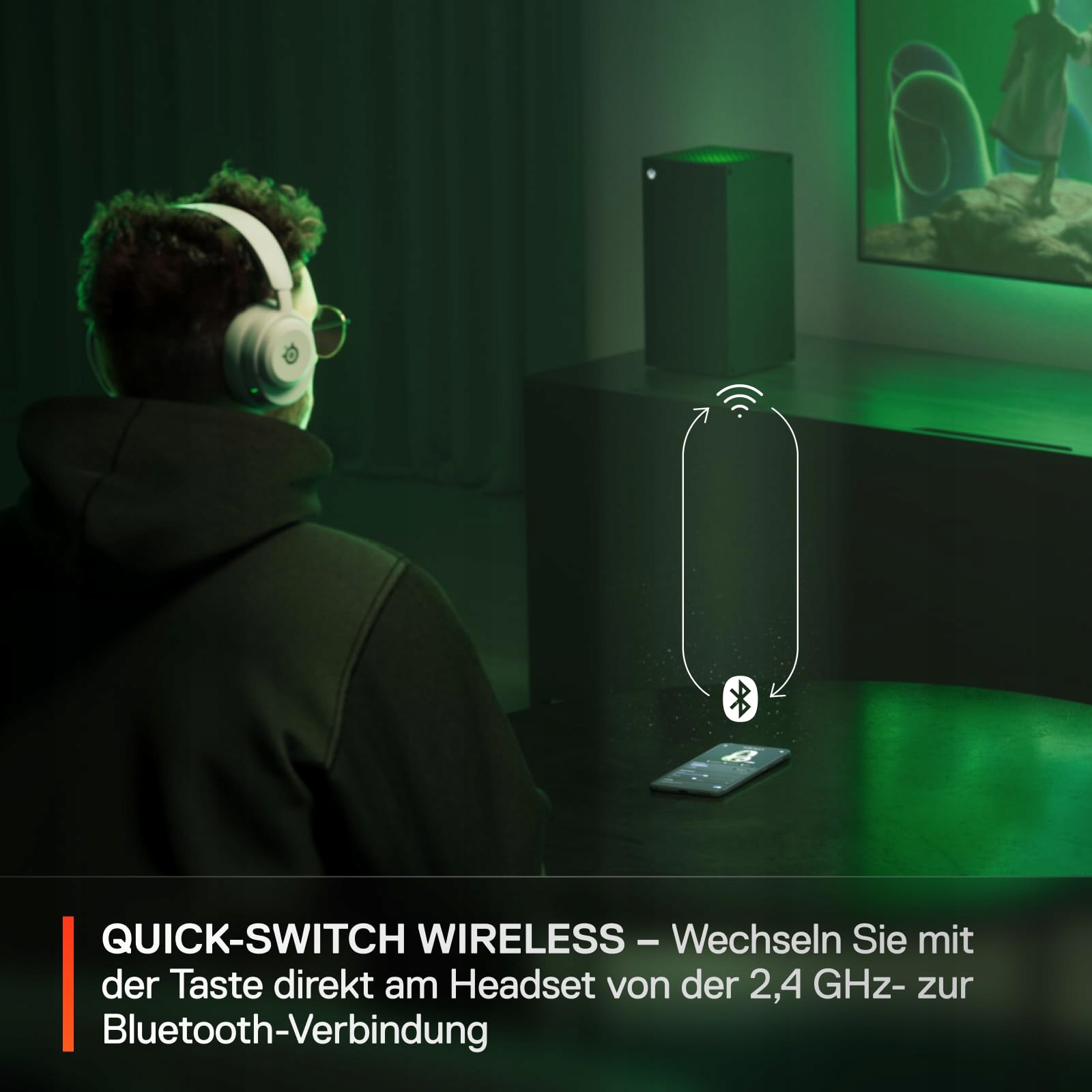 STEELSERIES Arctis Nova 5X Bezprzewodowe Słuchawki Gamingowe Białe — miniatura 4