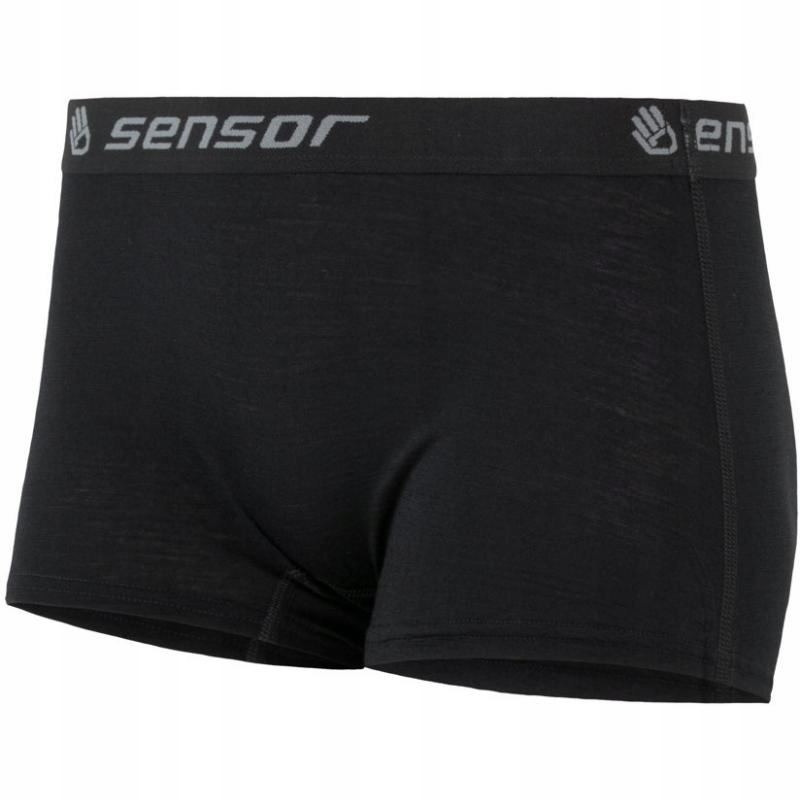 Sensor Kalhotky Merino Active s nohavičkou černá XL