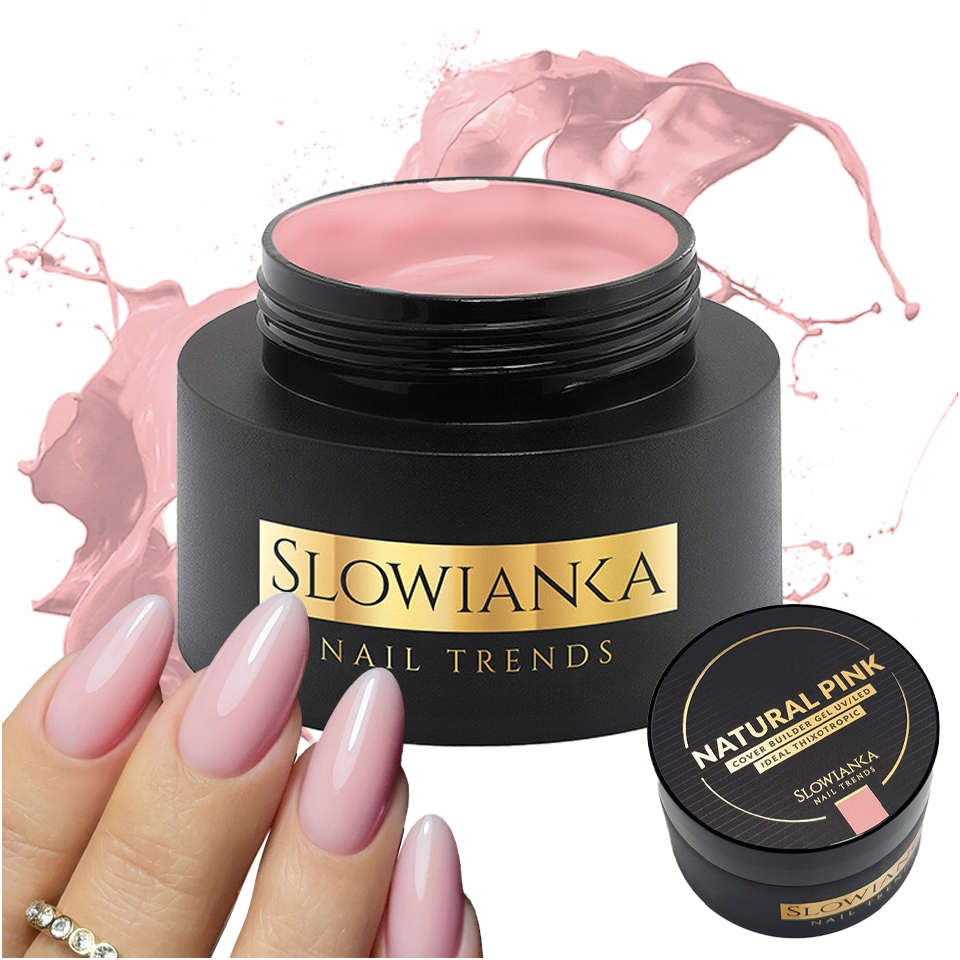 Slowianka Żel Budujący Do Paznokci Tixotropic 50g Natural Pink Cover