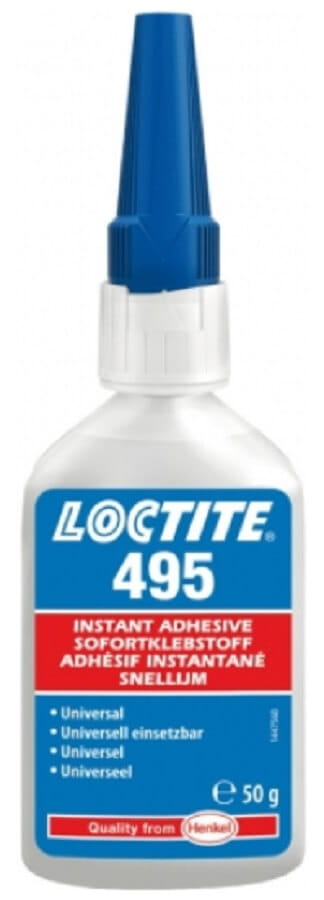 Loctite 495 50 g univerzálne kyanoakrylátové lepidlo, transparentné, nízka viskozita