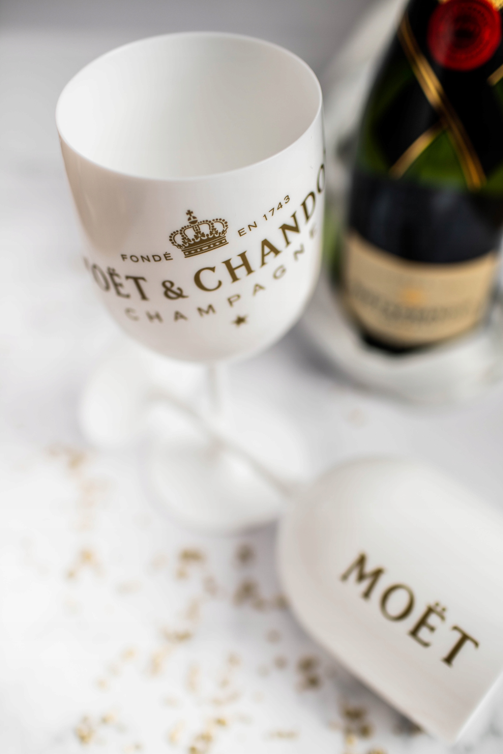 Kieliszek Moet Chandon kieliszki do szampana Promo Kolor biały