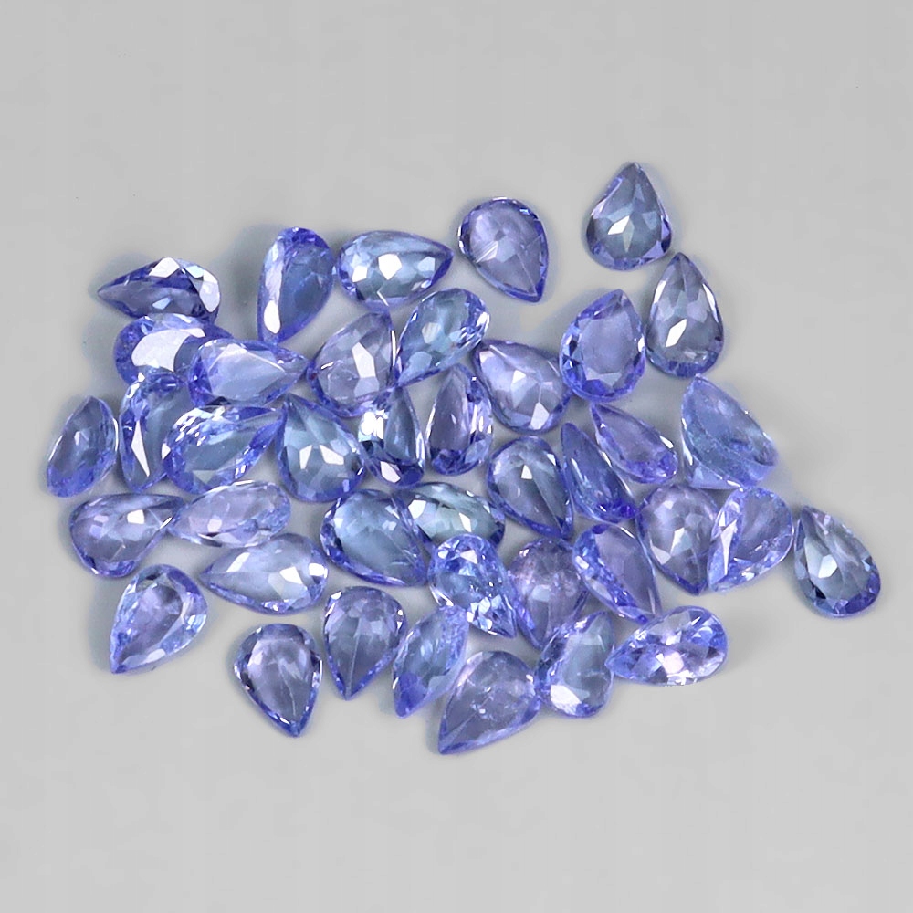 Tanzanity přírodní kameny Vvs 4.2ct 40 kusů