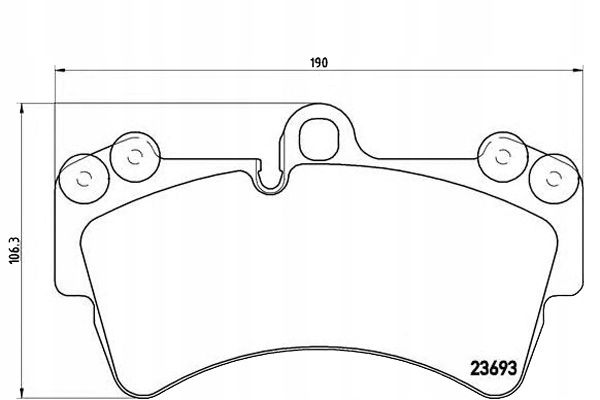 Brzdové Destičky Brembo 7L0698151C 7L0698151P 7L66