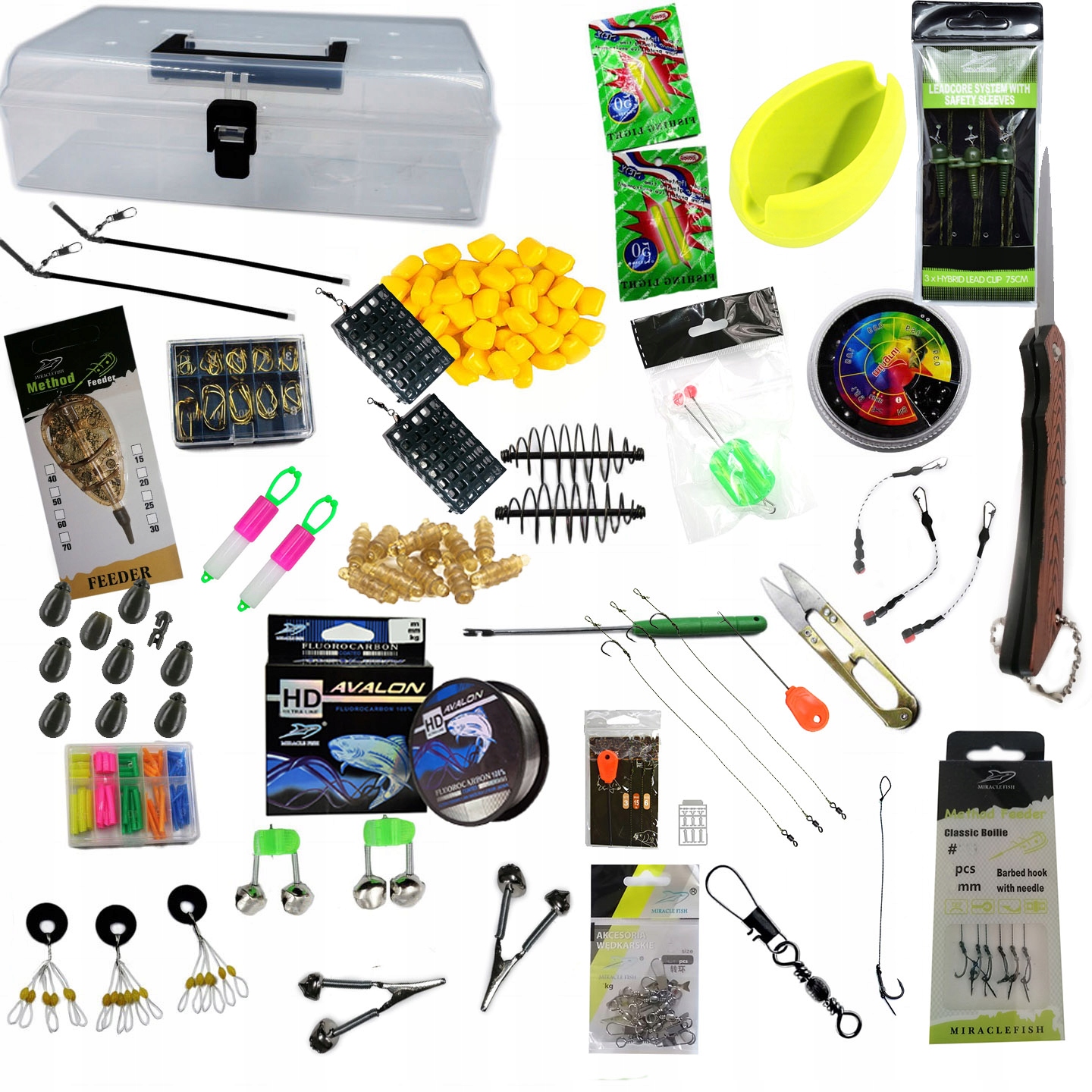 Skrzynka wędkarska Zestaw akcesoria wędkarskie Grunt Method Feeder Karp