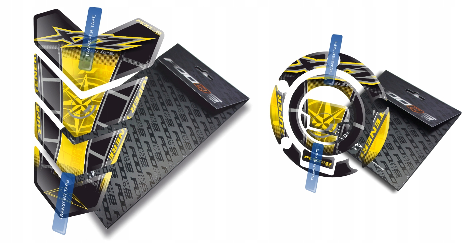 Tank-pad Cap-pad Fooqs Yamaha Tenere 1200 Žlutý