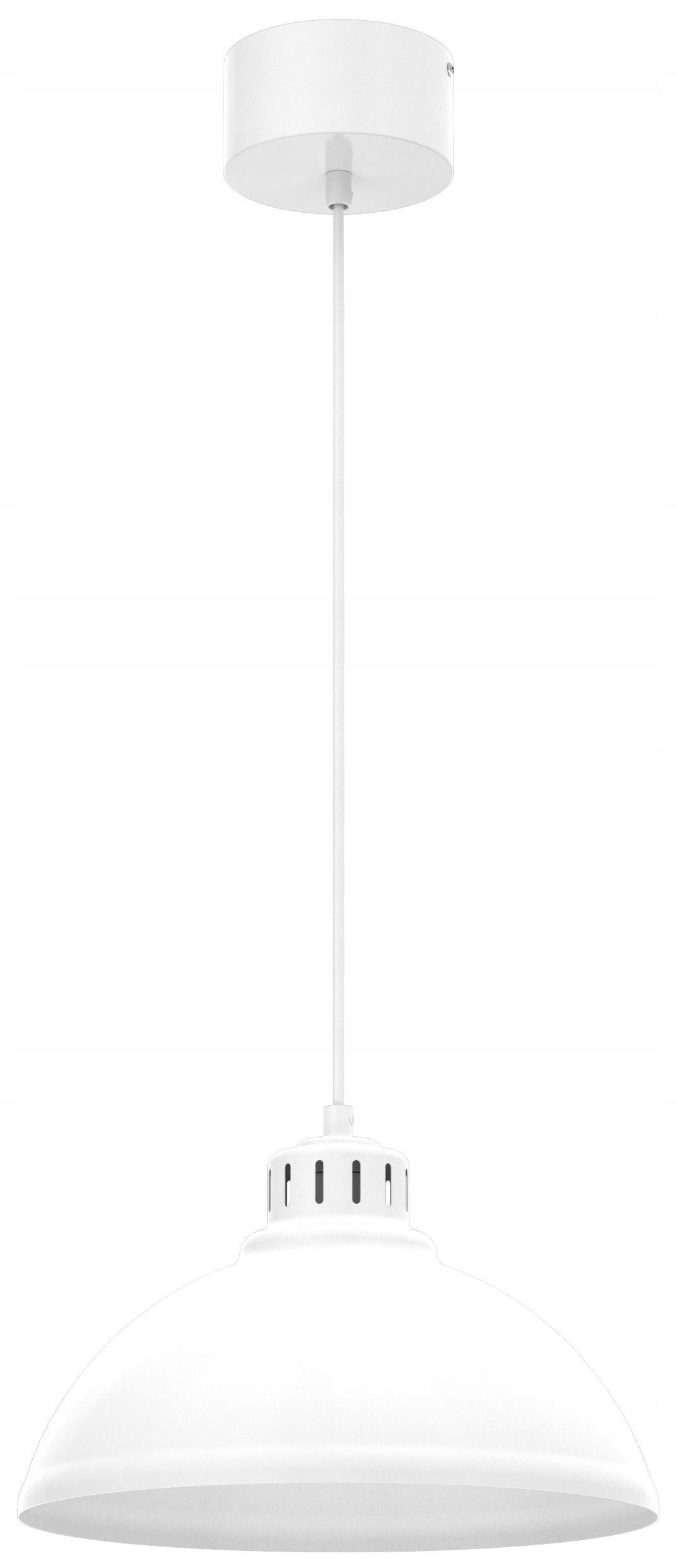 Závěsná lampa Sven Bílá Kovová Stínidlo akcent pro moderní interiéry