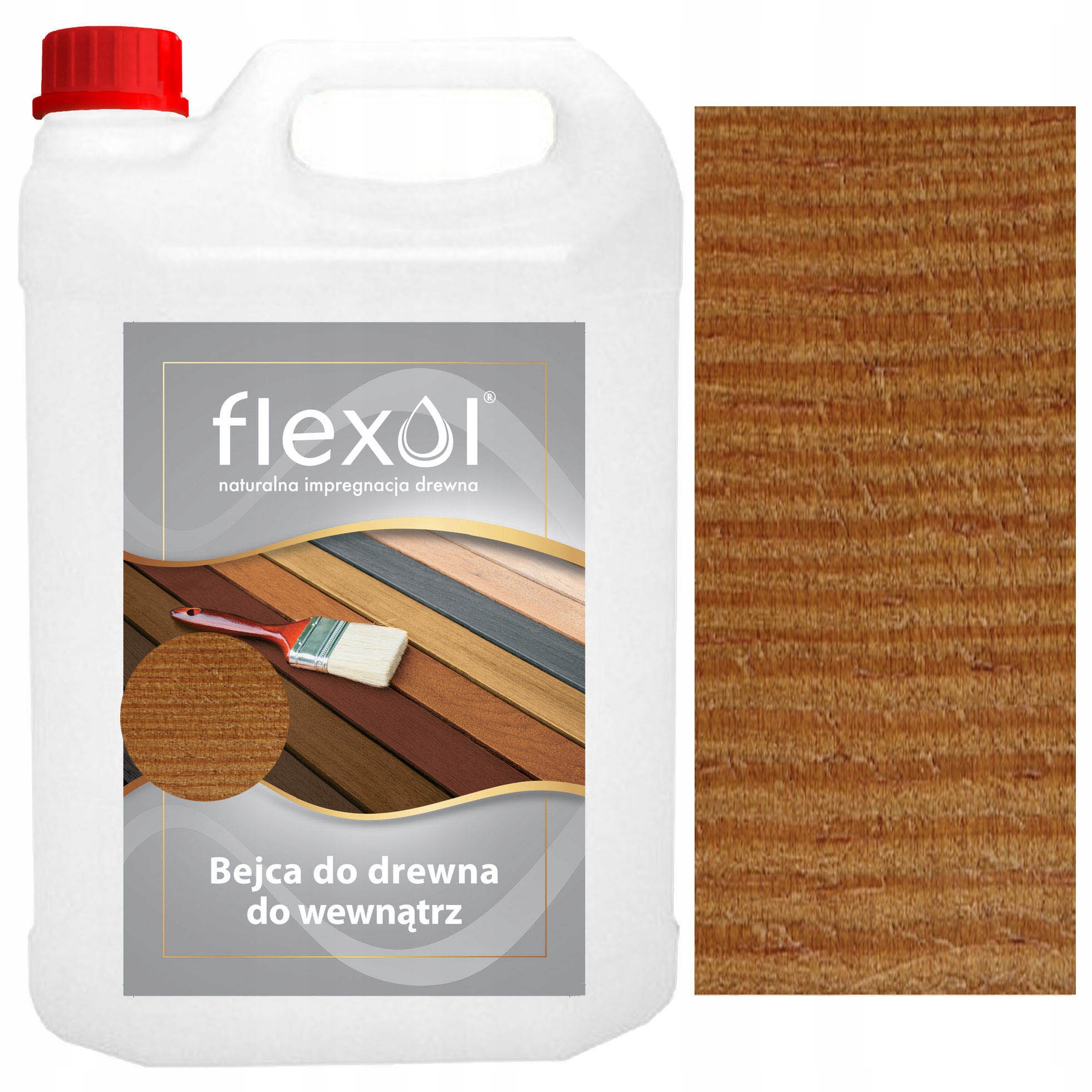 Bejca na dřevo Brunat Světlý vnitřní 5 L Flexol