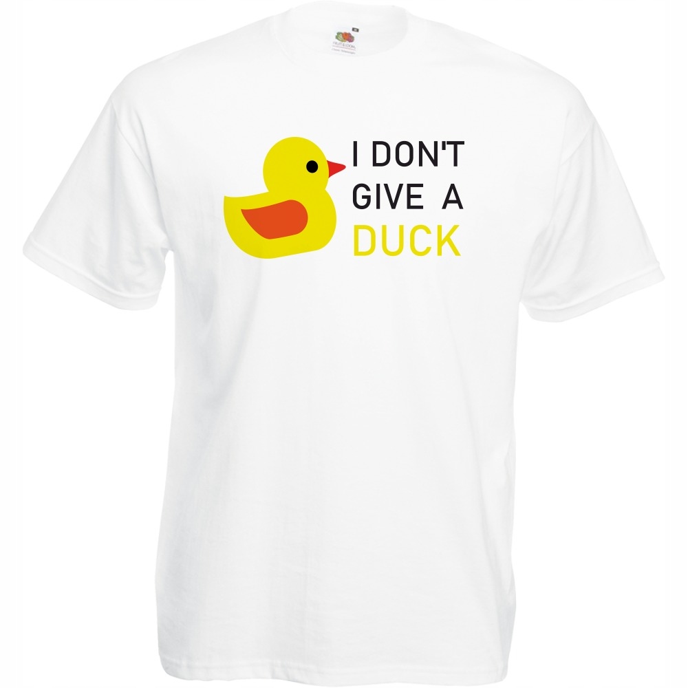 

Koszulka zabawna dont give a duck L biała