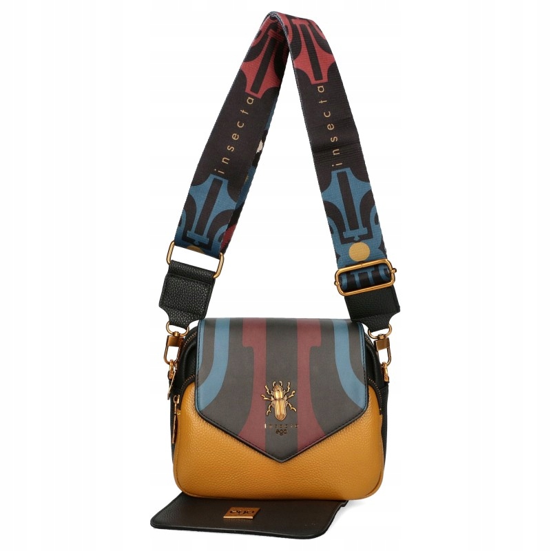 Torebka Damska Ego Skórzana Damska Z Wymiennymi Klapkami Mała Kolorowa