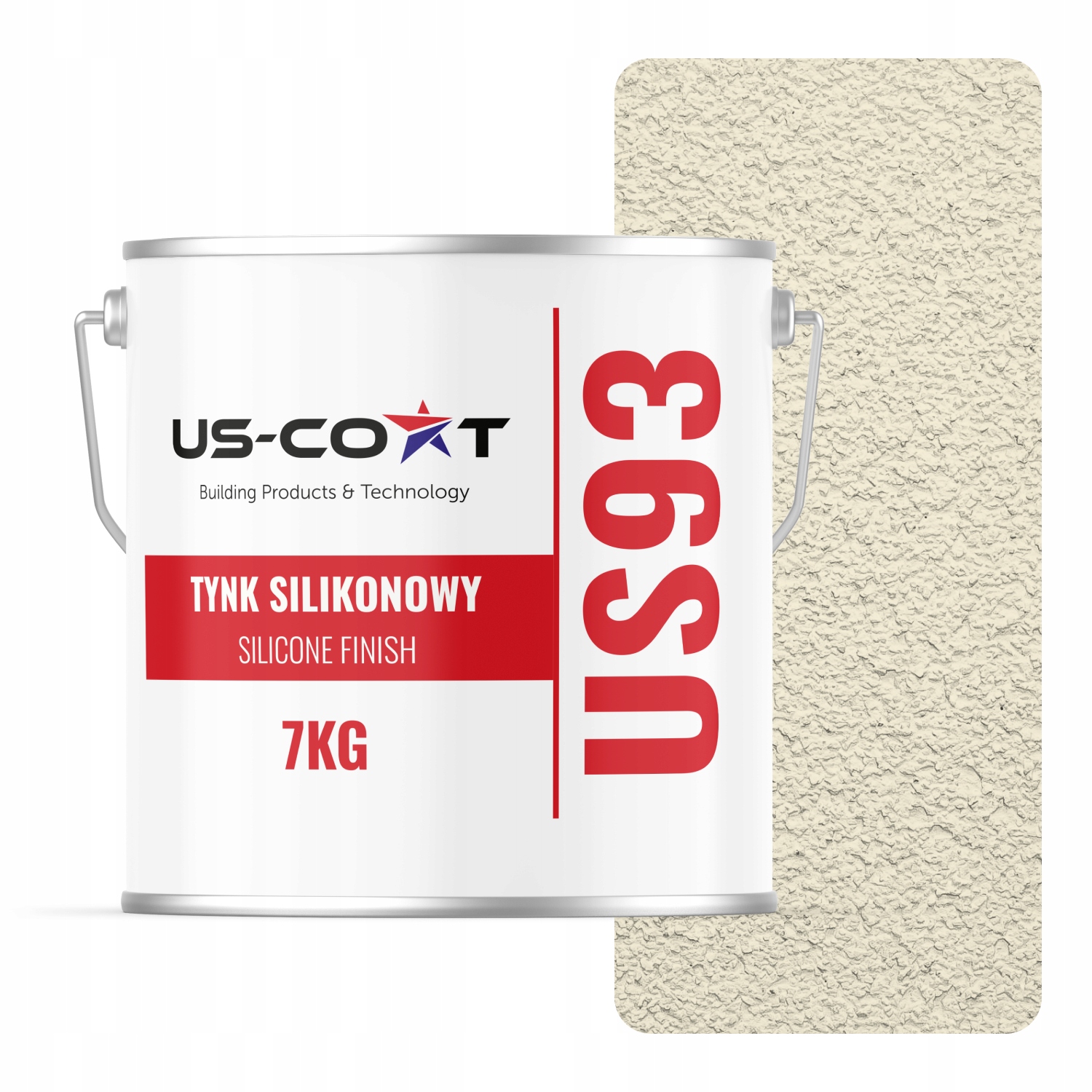 Silikonová Omítka Barva Bílá Zlomená Do Žluté F641 Beránek Granulace 1.0 mm