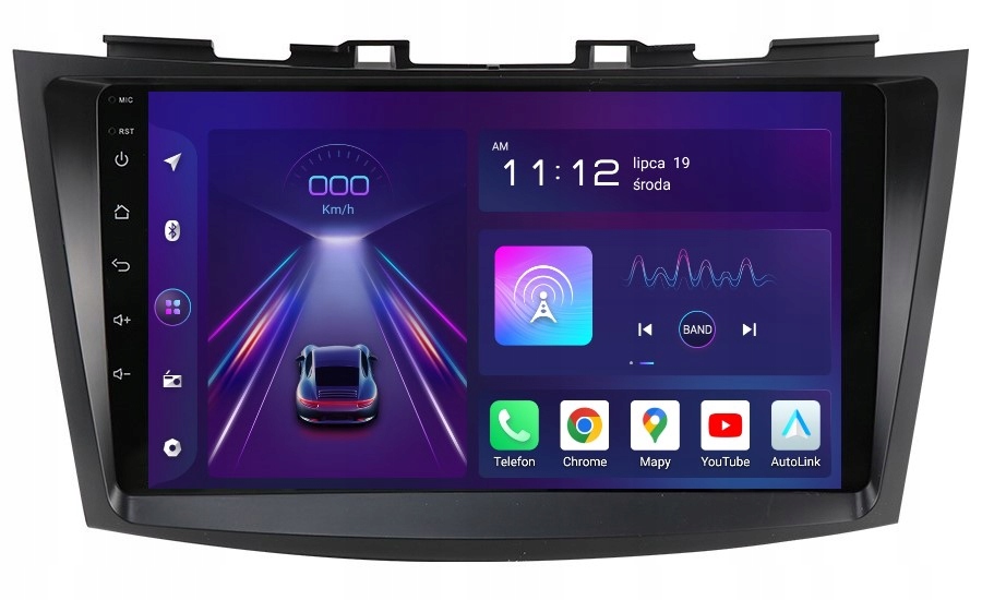 Navigácia Rádio 2DIN Android Suzuki Swift 5V 8/256 Gb Dsp Carplay Lte