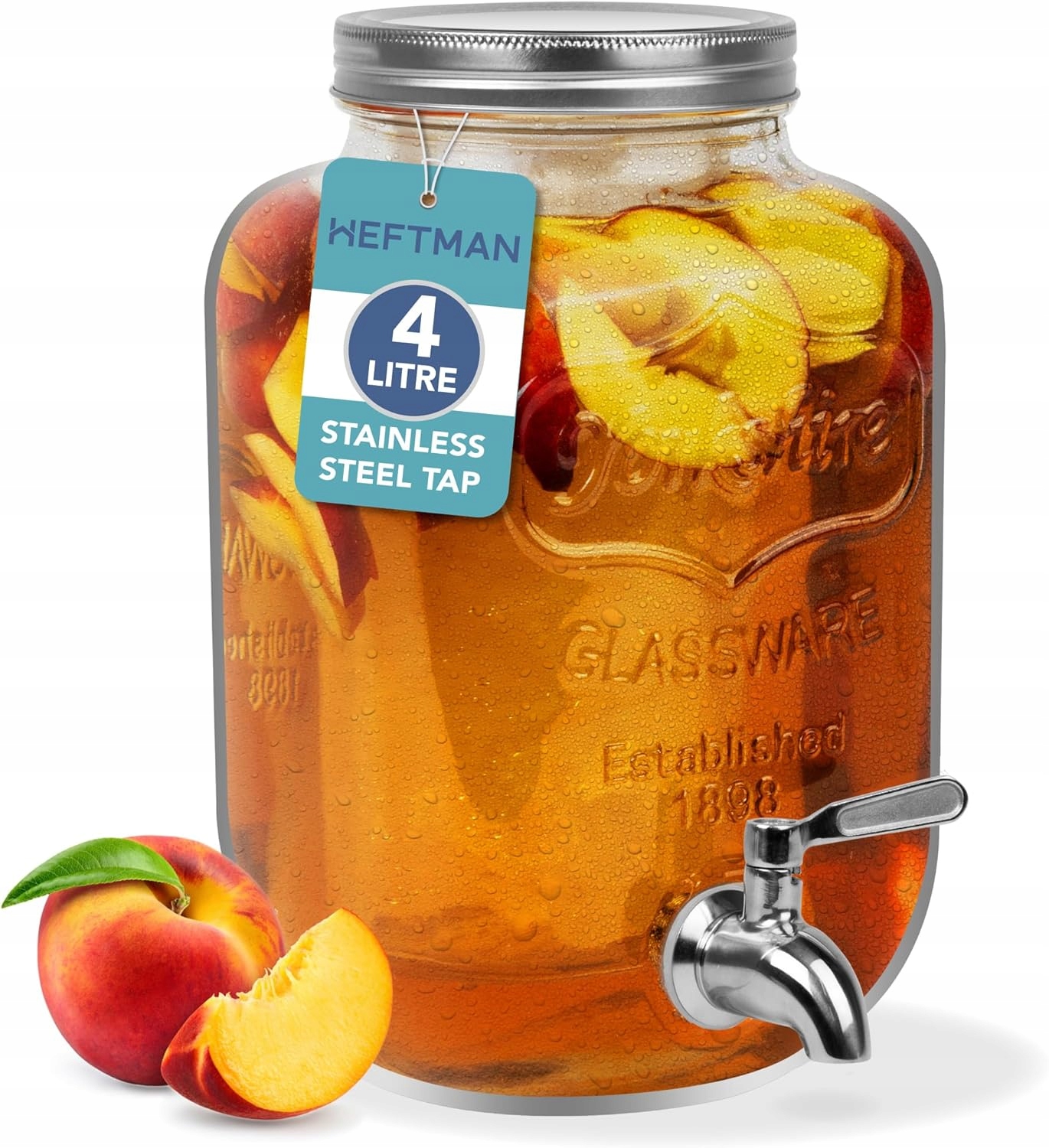Dávkovač Nápojov S Kohútikom 4 L Heftman – Nádoba Na Limonádu, Nápoje