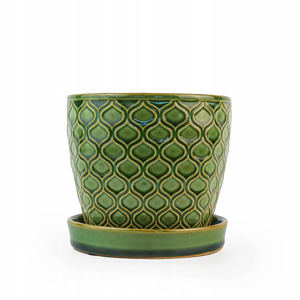 

Doniczka Ceramiczna zielona łuska