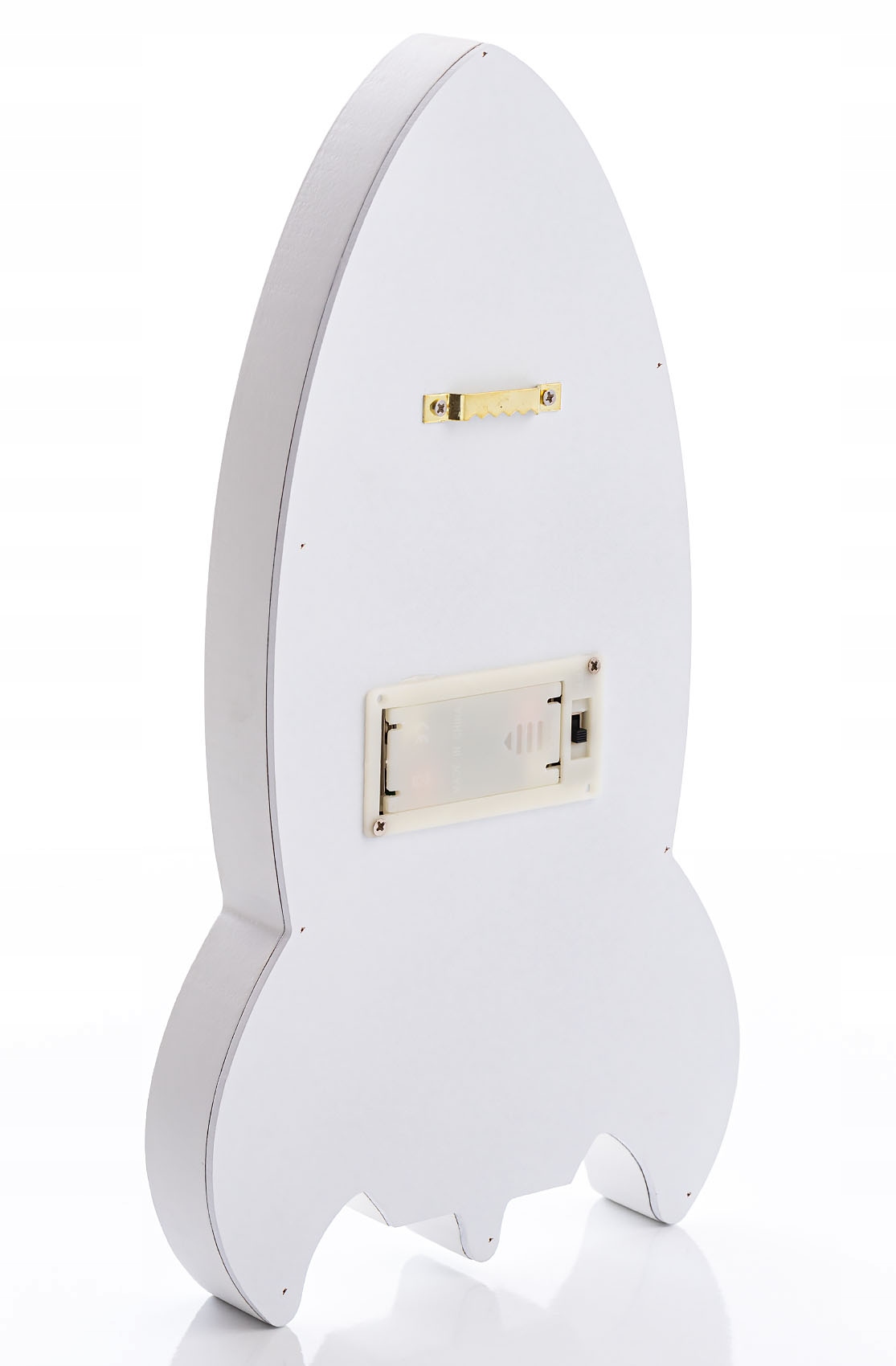 Lampka nocna drewniana dziecięca Rakieta Happy Kolor dominujący odcienie niebieskiego