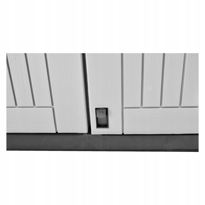 DUŻY UNIWERSALNY SCHOWEK OGRODOWY ZAMYKANY SKRZYNIA OGRODOWA NA SPRZĘT KOSZ Wysokość mebla 110 cm