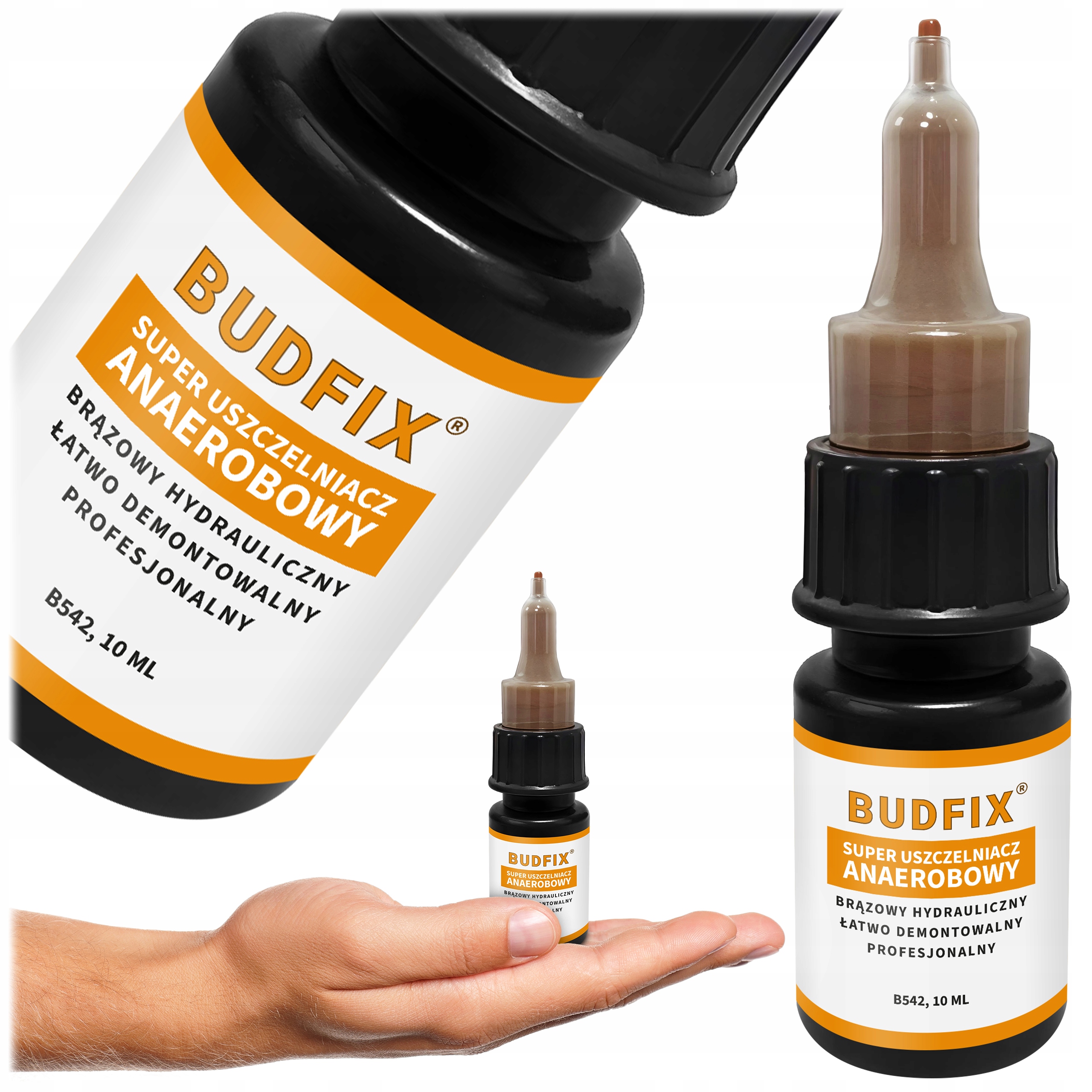 Uszczelniacz Hydrauliczny anaerobowy do gwintów rur hydraulicznych 10ml 542